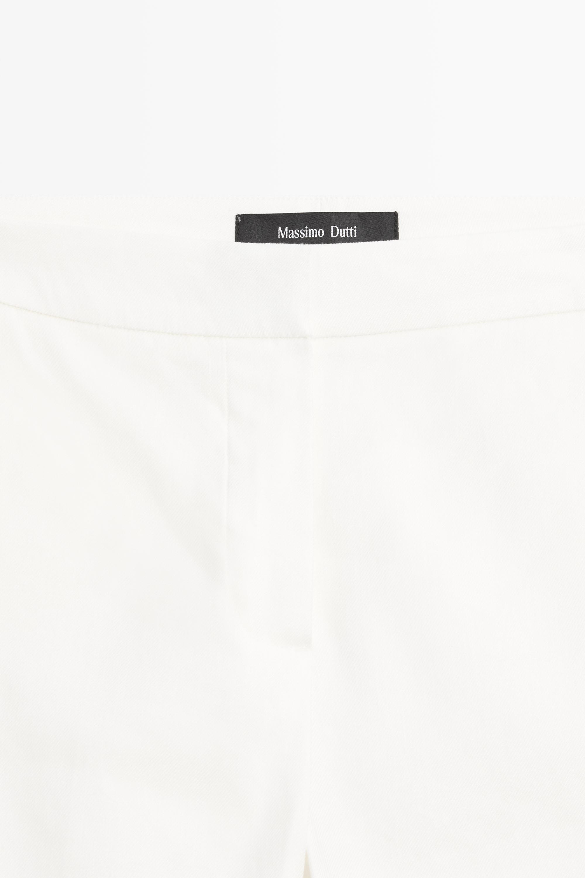 Pantalon kick flare en lin